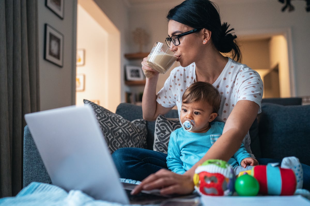 Working at home mom